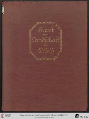 Kunst und Landschaft im Elsaß : 138 Abb. nach Naturaufnahmen mit einleitendem Text