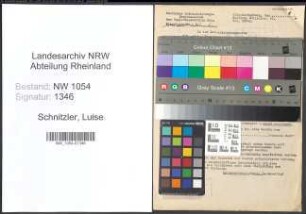 Entnazifizierung Luise Schnitzler , geb. 30.03.1905 ()