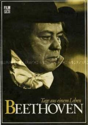 Film-Programm der DDR "Film für Sie" zu dem DEFA-Spielfilm "Beethoven / Tage aus einem Leben"