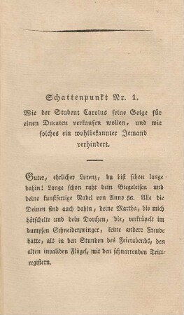 Schattenpunkt Nr.1