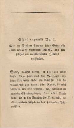 Schattenpunkt Nr.1