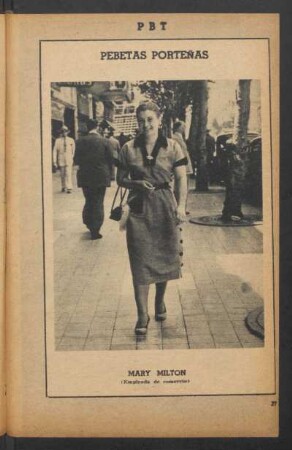 Mary Milton (empleada de comercio) - [Fotografía] : Pebetas porteñas
