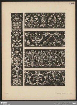Decorations-Motive zum allgemeinen Gebrauch. Bordüren mit Arabesken