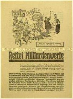 Aufruf der SPD zur Teilnahme am Volksbegehren zur Fürstenenteignung 1926