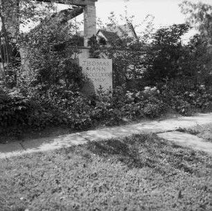 Schweiz. Kilchberg. Grab des Schriftstellers Thomas Mann (1875-1955)