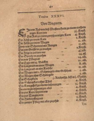 Titulus XXXVI. Von Wagnern.