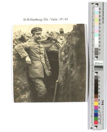 Richard Dehmel im Schützengraben