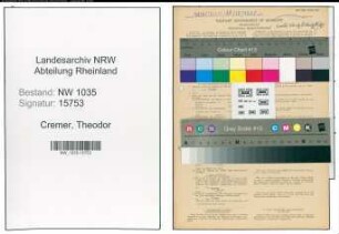 Entnazifizierung Theodor Cremer , geb. 05.07.1902 (Buchhalter)