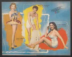 Sally Forrest, Dorotea McCarthy, Linda Darnell - [Ilustración]