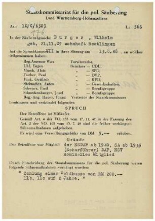 Burger, Wilhelm