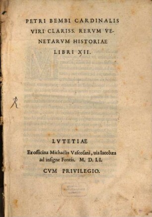 Historia Veneta : lib. XII.