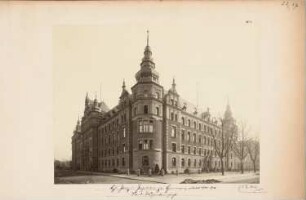 Polizeipräsidium, Hannover: Eckansicht von Nordwesten
