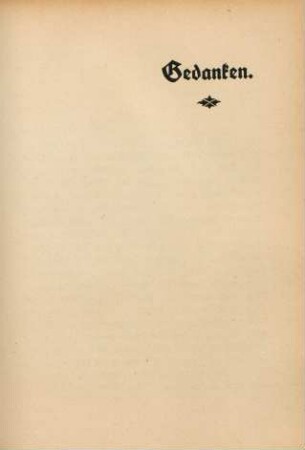 Gedanken