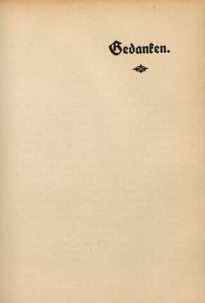 Gedanken