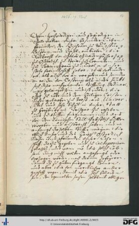 [fol. 13] Urkunde Bischofs Heinrich von Konstanz (1456)