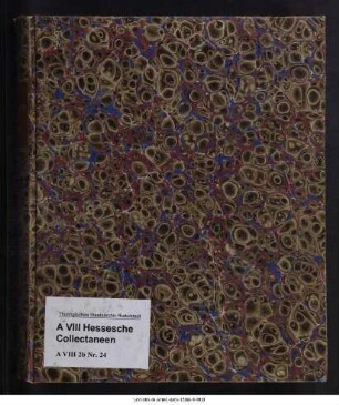 Register über Caspar Sagittars Geschichte der Grafen von Gleichen, 1732, Abschrift nach einem Manuskript der Universitätsbibliothek Jena