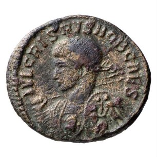 Münze, Follis, Aes 3, 322 - 323 n. Chr.