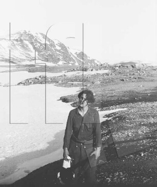 Duvefjord, Helmut Reyer mit erlegter Ente