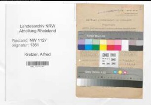 Entnazifizierung Alfred Kretzer , geb. 23.01.1906 (Betriebsleiter)