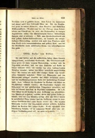 XXVII. Salze von Silber.