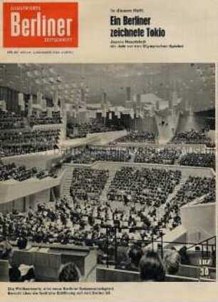 Umschlagblatt der "Illustrierten Berliner Zeitschrift" zur Eröffnung der Philharmonie