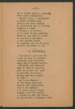 La sorpresa