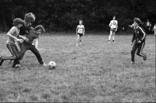 Bonndorf, Ebnet: Jugendzeltlager; Fußballmatch