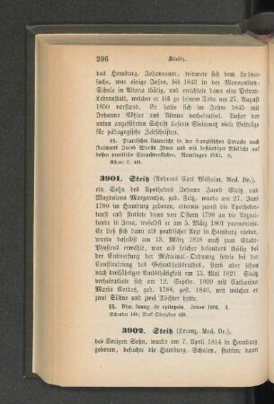 3902. Steitz (Lorenz, Med. Dr.)
