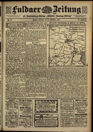 Zweite Ausgabe vom Mittwoch, den 19. September 1900.
