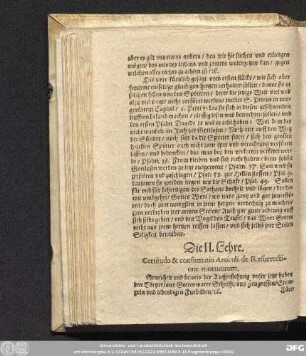 Die II. Lehre. Certitudo & confirmatio Articuli de Resurrectione mortuorum.