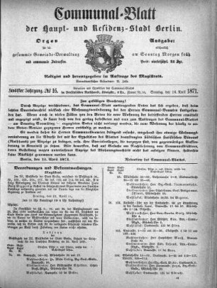 1871,16: No. 16, 16. April 1871