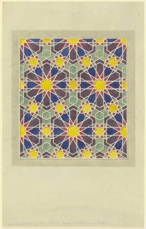 Bemalte Holzvertäfelung aus einer Moschee in Kairo