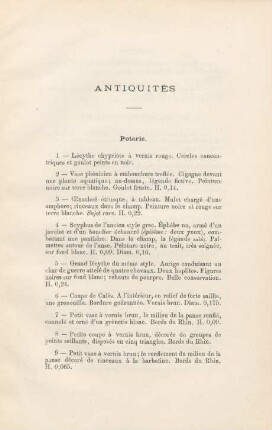Antiquités