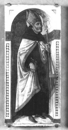 Cozzarelli, Guidoccio di Giovanni (1450-1516). Der heilige Augustinus. Holz, 36,5 x 17,3 cm. Altenburg: Lindenau-Museum 82