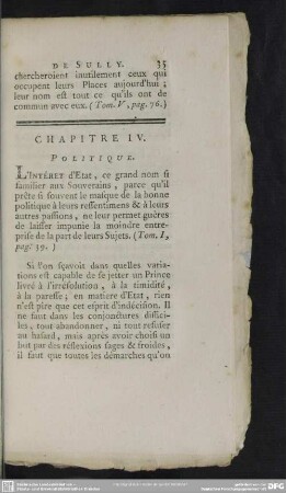 Chapitre IV. Politique