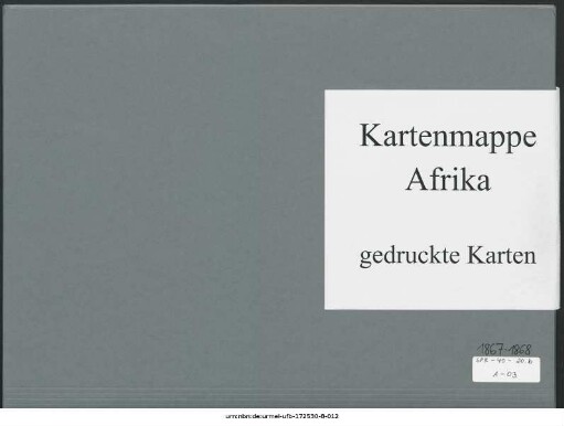 Abessinien nördlich von Antalo : 1867 - 1868 : Kartensammlung