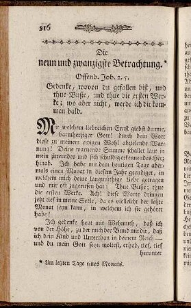 Die neun und zwanzigste Betrachtung