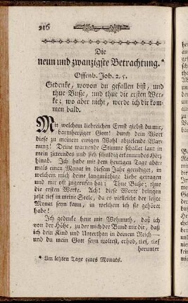 Die neun und zwanzigste Betrachtung