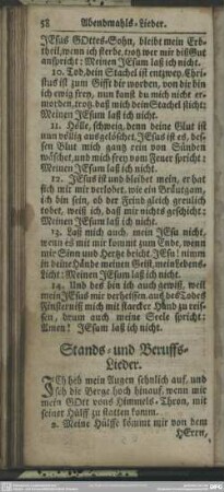 Stands- und Beruffs-Lieder