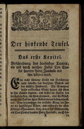 Der hinkende Teufel.