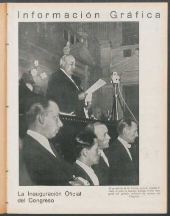 La inauguración oficial del Congreso