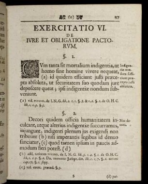 Exercitatio VI. De Iure Et Obligatione Pactorum.