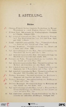 II. Abteilung (Nr. 1-247)