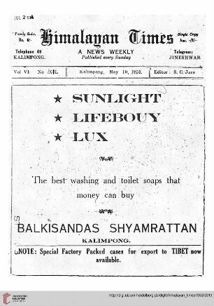 No. XXXIX (10 May 1953)