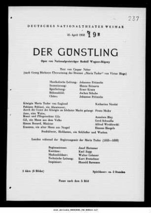 Der Günstling