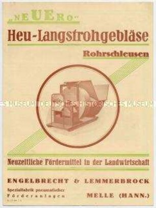 Heu-Langstrohgebläse / Rohrschleusen