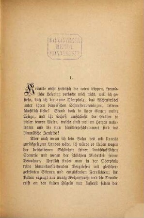Oberpfälzische Geschichten v. J[oseph] Baierlein