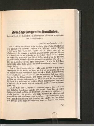 Kriegsgefangen in Rumänien