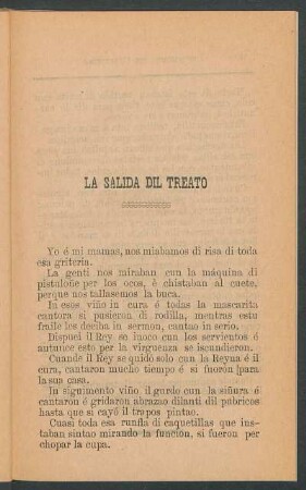 La salida dil treato