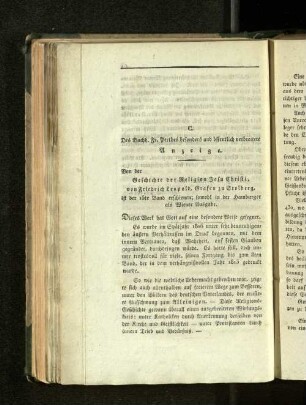 C. Des Buchh. Fr. Perthes besonders und öffentlich verbreitete Anzeige.